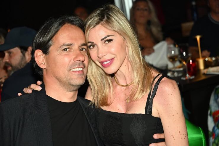 Simone Inzaghi con la moglie Gaia Lucariello 