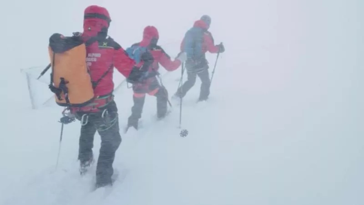 alpinisti bloccati, soccorsi