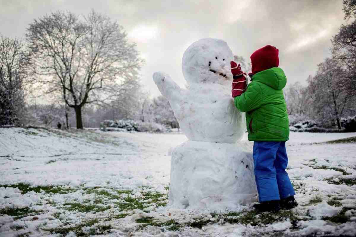 Un pupazzo di neve