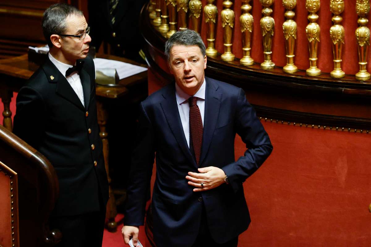 renzi in parlamento 