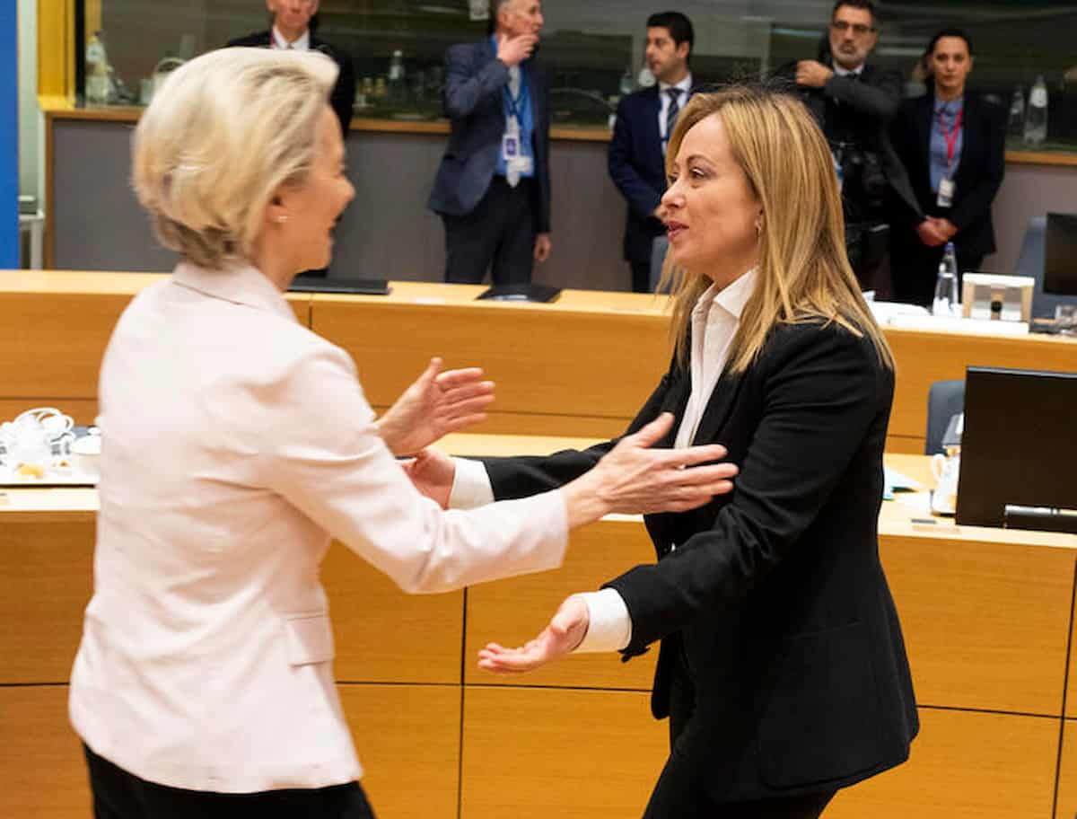 Giorgia Meloni e Ursula von der Leyen