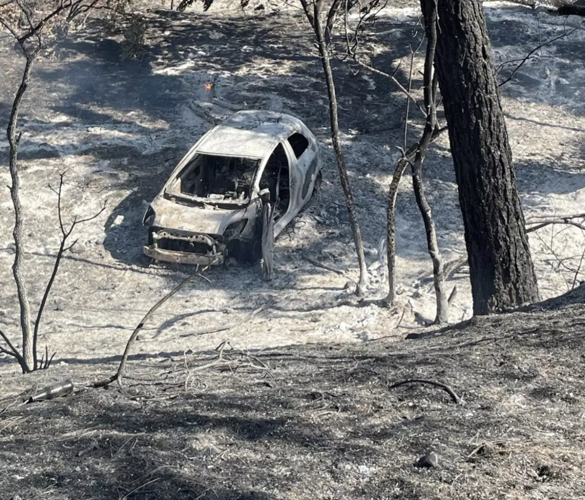 incendi in california, l'auto che ne ha iniziato uno