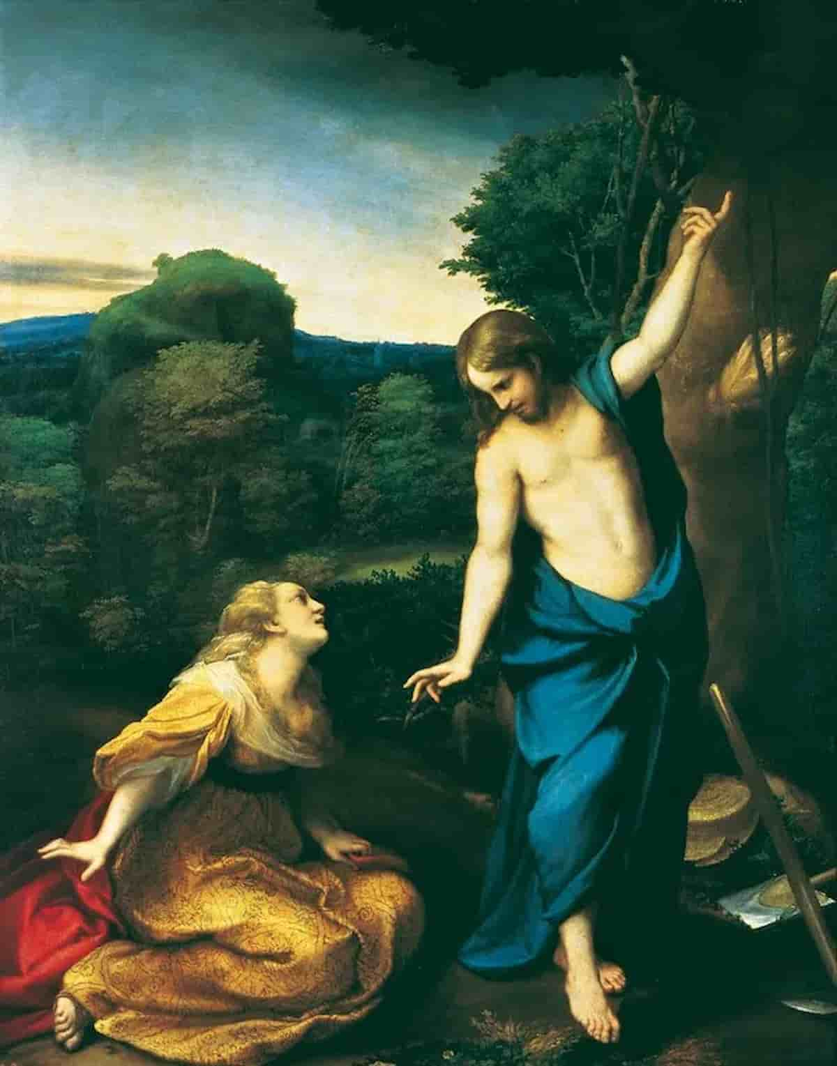 Gesù e la Maddalena in un dipinto di Correggio