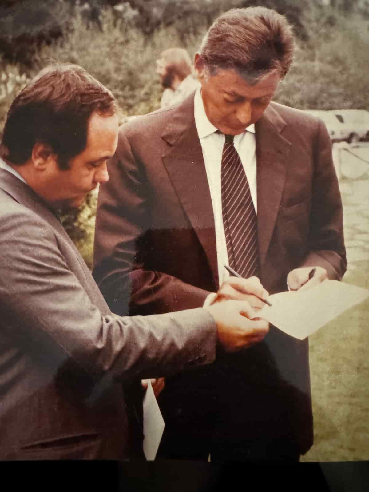 marco benedetto con umberto agnelli