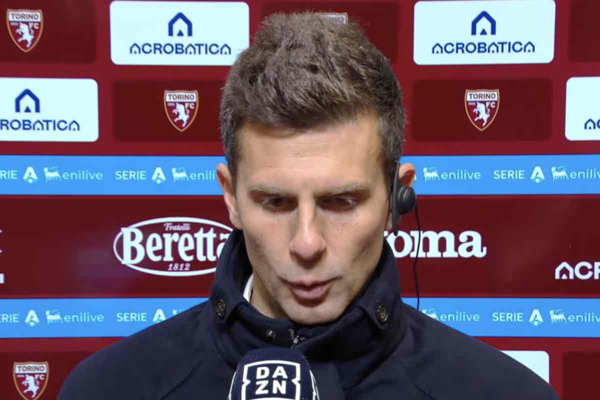 Thiago Motta intervistato a DAZN dopo il derby