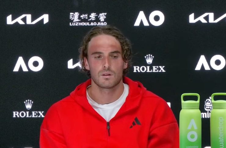 Tsitsipas in conferenza a Melbourne