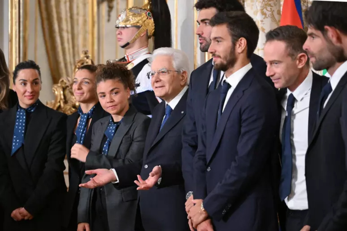 mattarella riceve gli azzurri del tennis