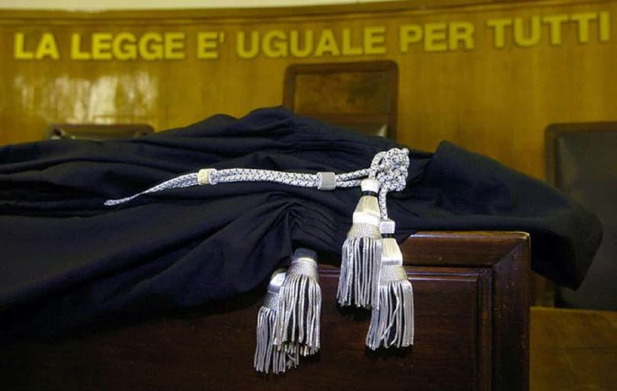 L'aula di un tribunale