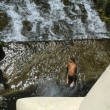 Reggia Caserta, bagno nella Fontana Diana. FOTO su Facebook2