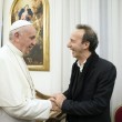 Papa Francesco: FOTO con Roberto Benigni e Marina Berlusconi