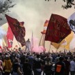 Lazio-Roma FOTO: romanisti a Testaccio, laziali a Tor di Quinto