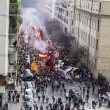 Lazio-Roma FOTO: romanisti a Testaccio, laziali a Tor di Quinto