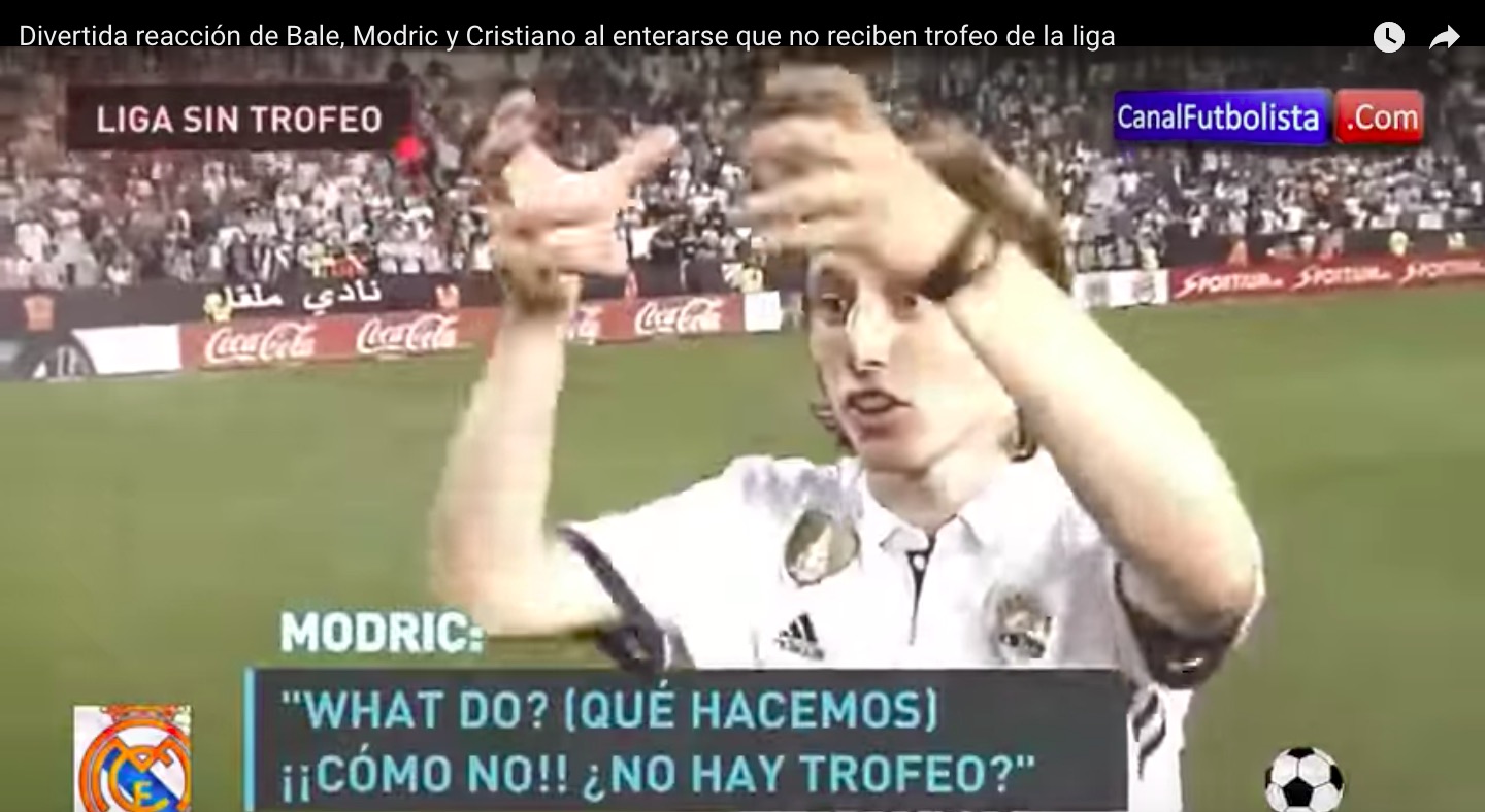 YOUTUBE Real Madrid campione senza trofeo, la faccia di Modric impazza sul web