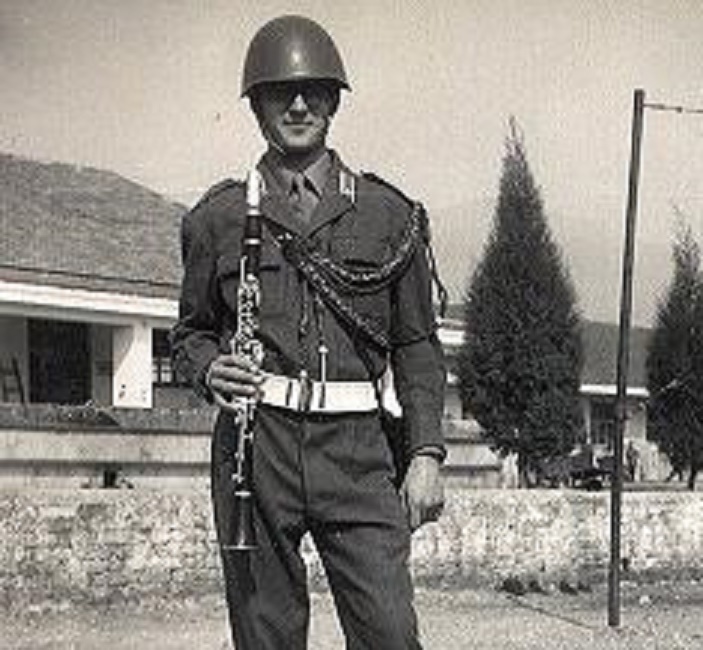 Servizio militare, FOTO banda musicale 89° fanteria "Salerno" (Imperia, 1969)