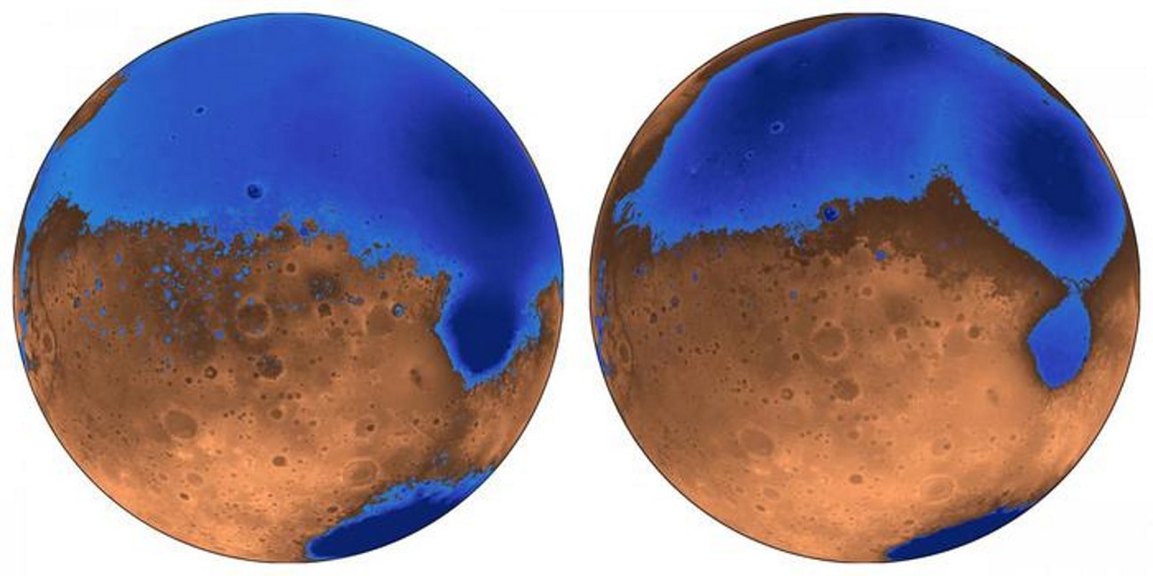 Gli oceani antichi di Marte