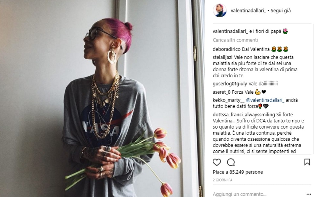 Valentina Dallari, ultima foto dalla clinica: "I fiori di papà"