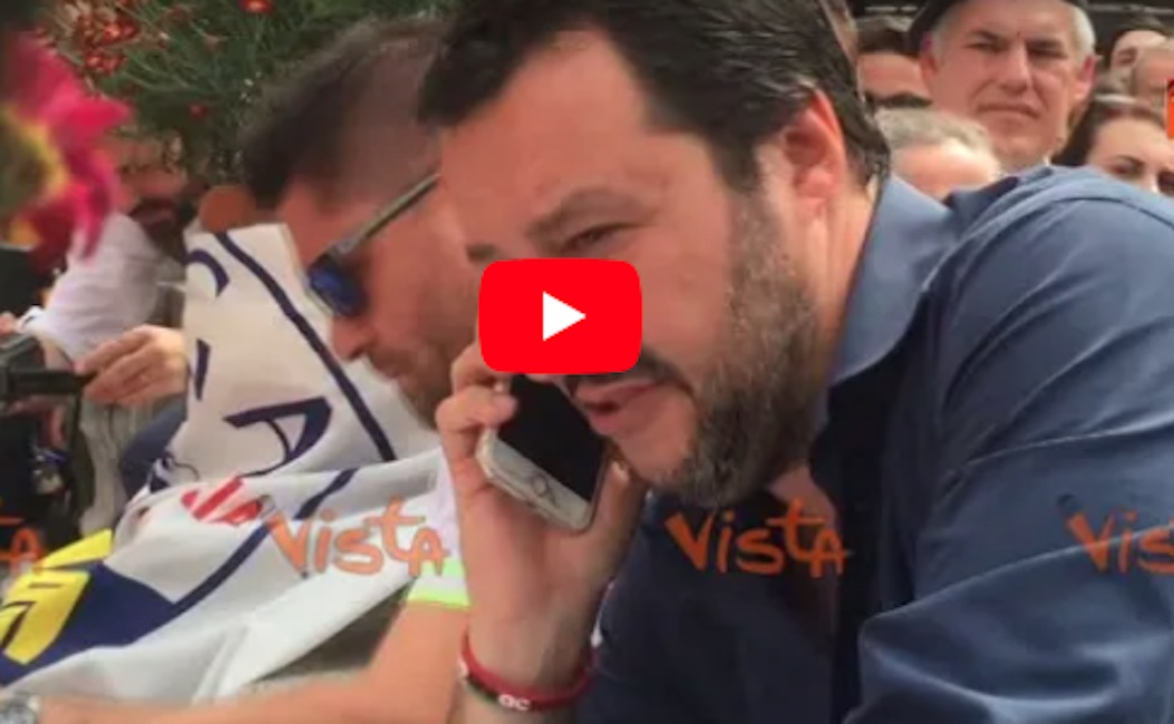YOUTUBE Salvini, il fuorionda al telefono: "Se va bene a Di Maio va bene anche a me"