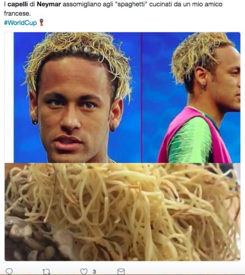 Neymar capelli come spaghetti, quante prese in giro sui social