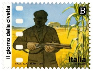 Il giorno della civetta francobollo Poste Italiane