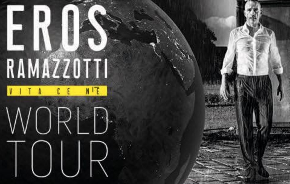 Eros Ramazzotti, nuovo disco e nuovo tour. Tutte le date