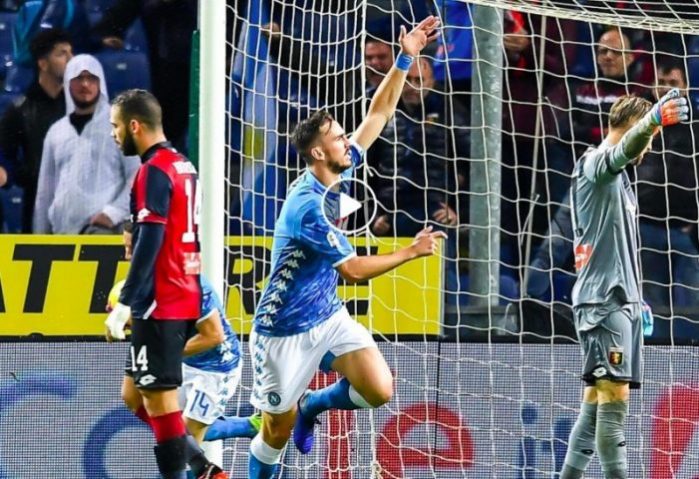 Genoa-Napoli 1-1 highlights, Fabian Ruiz ha risposto a Kouamé
