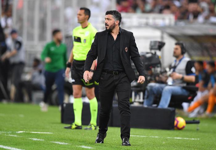 Milan, squalificato Gattuso: ha offeso arbitro Banti dopo Supercoppa