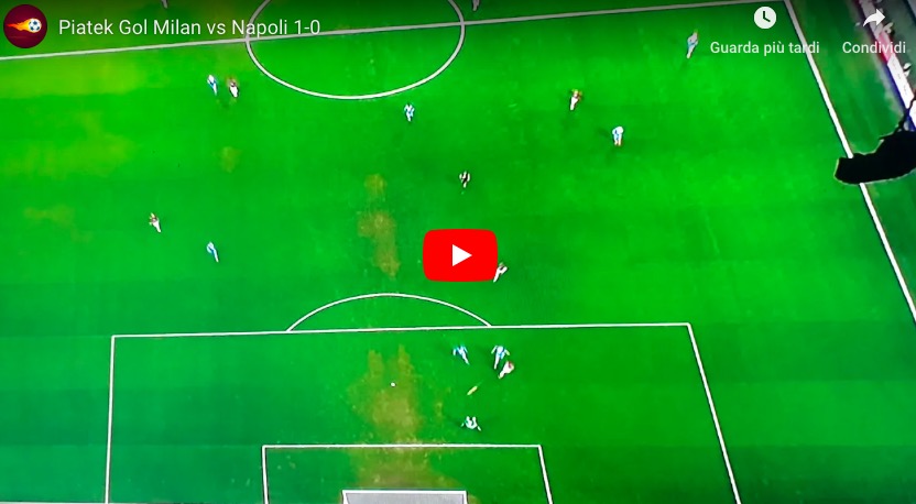 Piatek video gol Milan-Napoli di Coppa Italia, San Siro già stravede per lui