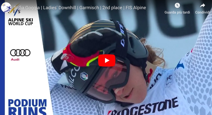 Sci, Coppa del Mondo: Sofia Goggia ancora sul podio, 2ª nella discesa di Garmisch