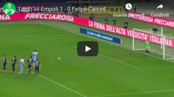 Lazio-Empoli, gol di Caicedo: Provedel gli ha regalato il rigore con un errore clamoroso