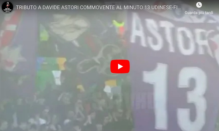 Udinese-Fiorentina, lungo applauso per Davide Astori al minuto 13: VIDEO
