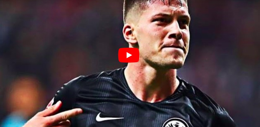 YouTube, Inter-Eintracht 0-1: highlights, Jovic video gol