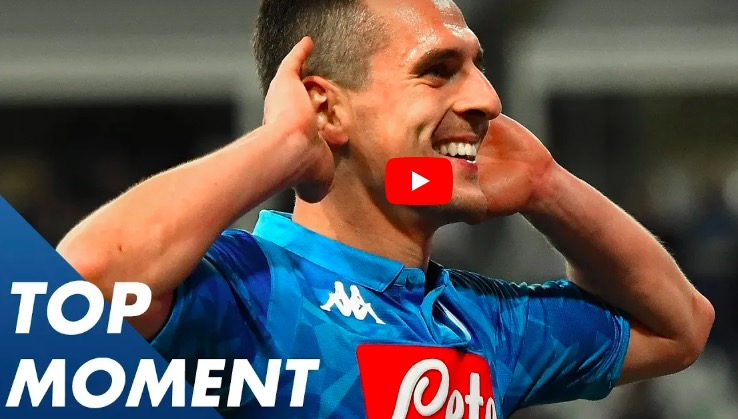 YouTube Salisburgo-Napoli 0-1 highlights video gol Milik