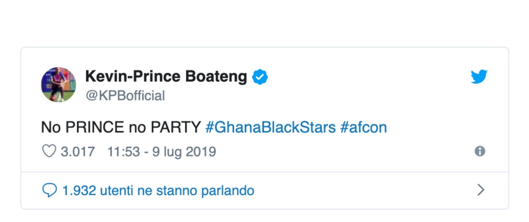 Ghana eliminato dalla Coppa d'Africa, Boateng: "No Prince, no party"