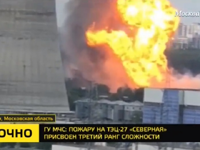 russia incendio centrale elettrica