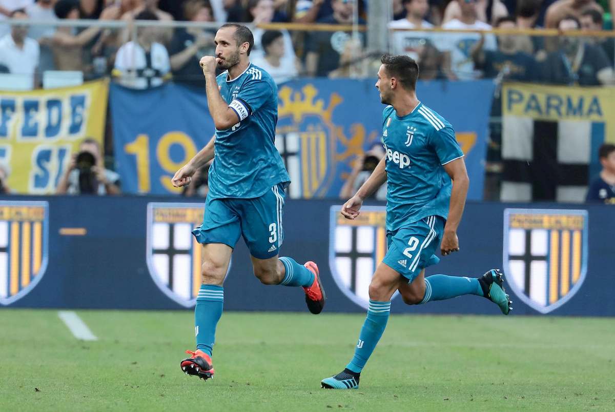 Chiellini gol Parma-Juventus 0-1