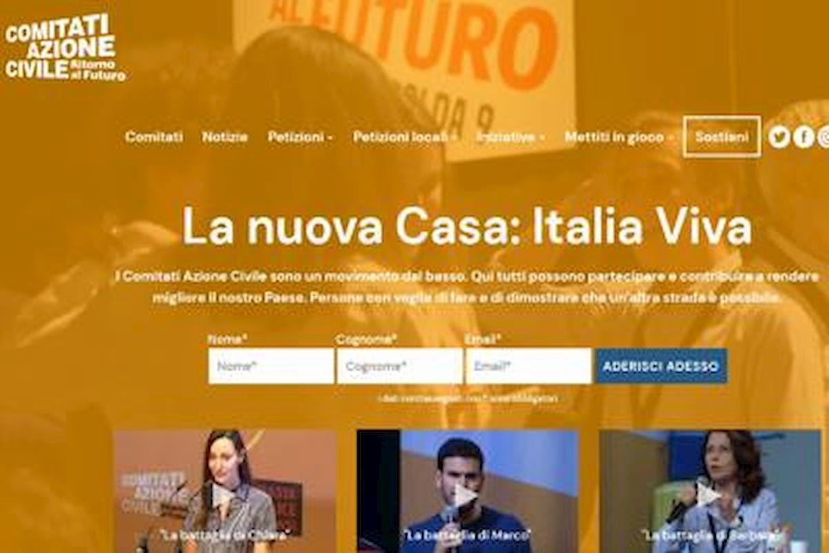 Italia viva, la precisazione: il sito di Renzi è solo "casaitaliaviva.it"