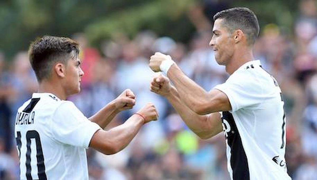 Juventus Spal 2 0 gol Cristiano Ronaldo Pjanic Serie A