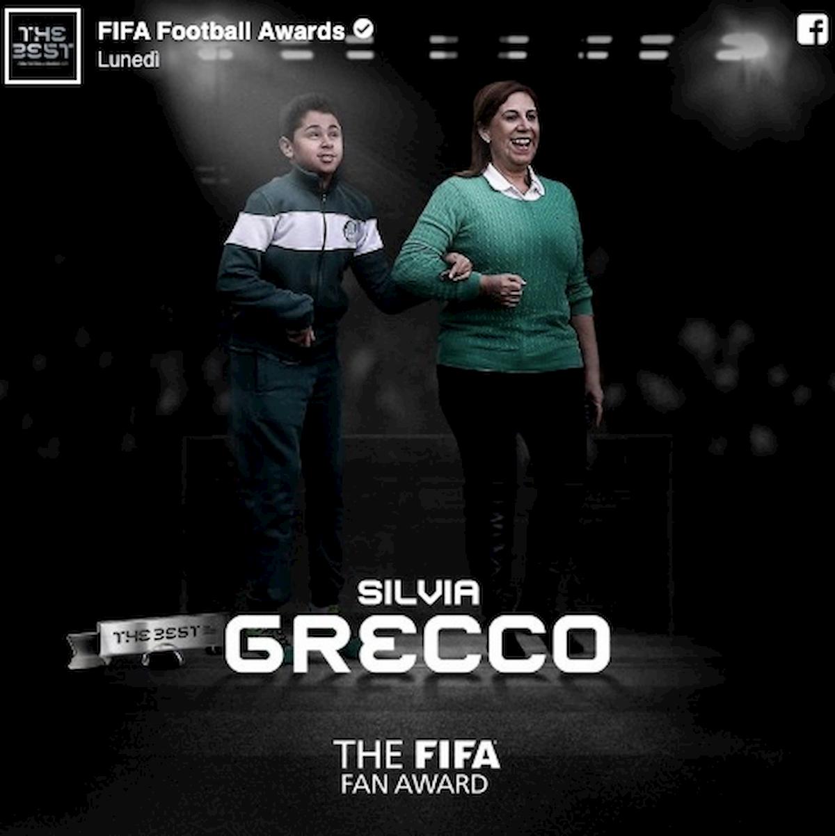 Silvia Grecco tifosa figlio cieco Fifa The Best 2019 premio
