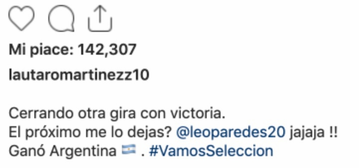 Argentina Lautaro Paredes Instagram pace dopo lite rigore