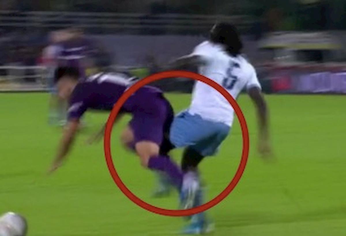 Fiorentina Lazio Lukaku Sottil fallo gol Immobile var convalida
