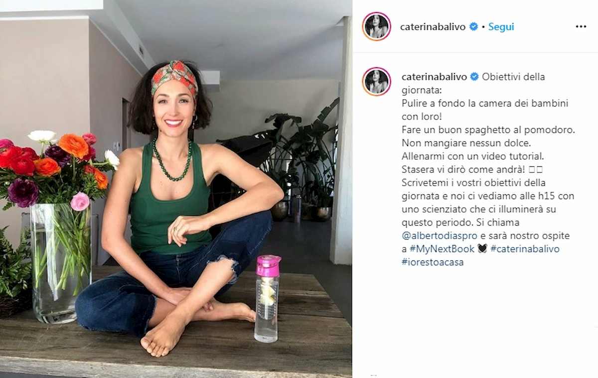 caterina balivo su instagram