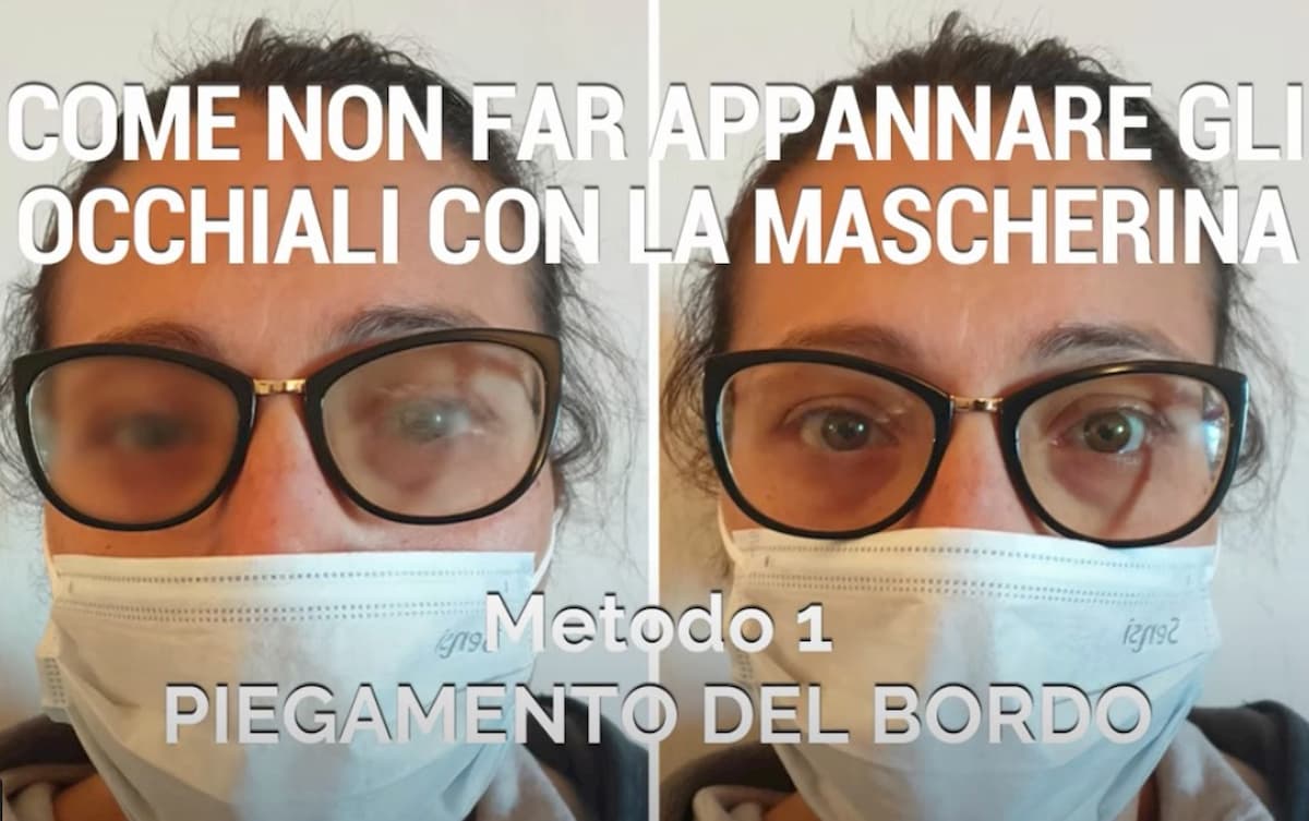 Coronavirus, come non far appannare gli occhiali quando si indossa la mascherina VIDEO