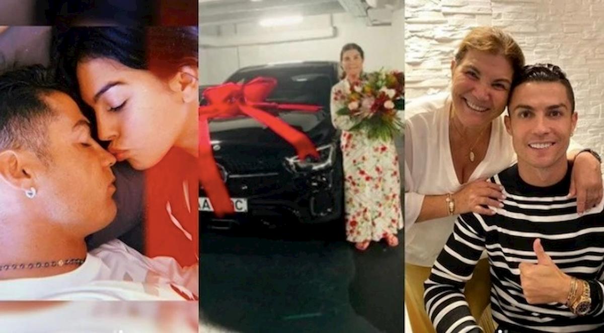 Cristiano Ronaldo regala un'auto alla mamma, poi la dedica a Georgina