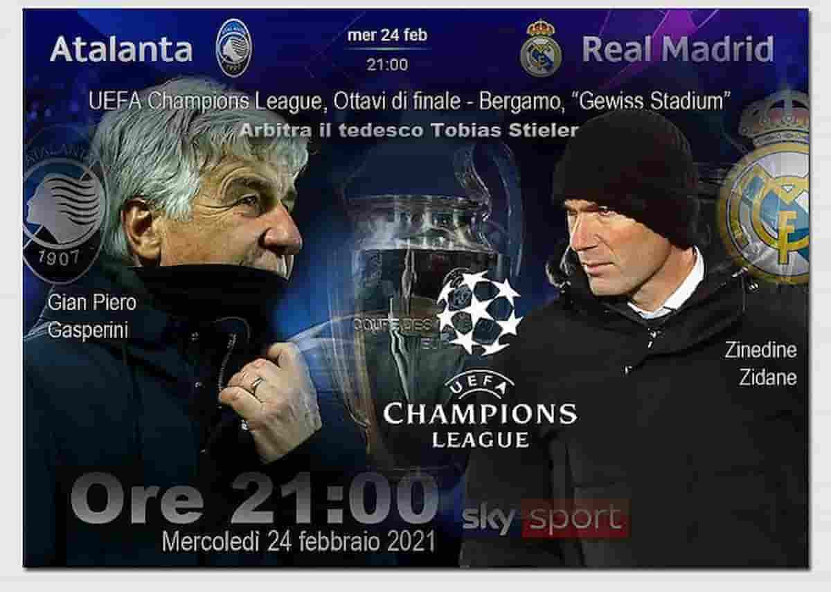 Atalanta-Real Madrid, probabili formazioni e dove vederla: diretta tv e streaming ottavi di finale Champions League