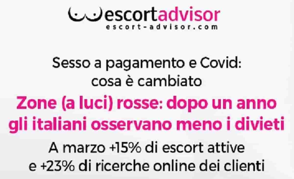 Escort più cercate di parrucchieri e ristoranti anche durante la zona  rossa: il sondaggio di Escort