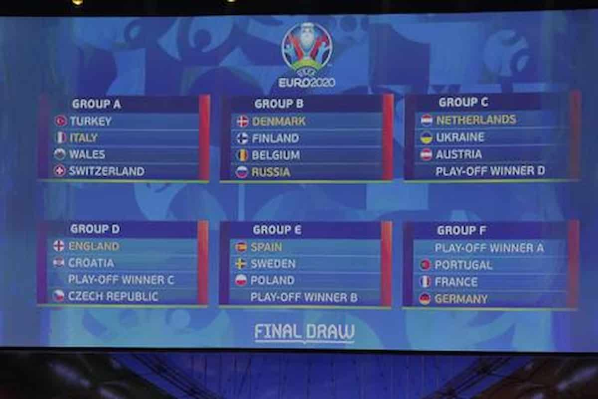 euro 2020 calendario