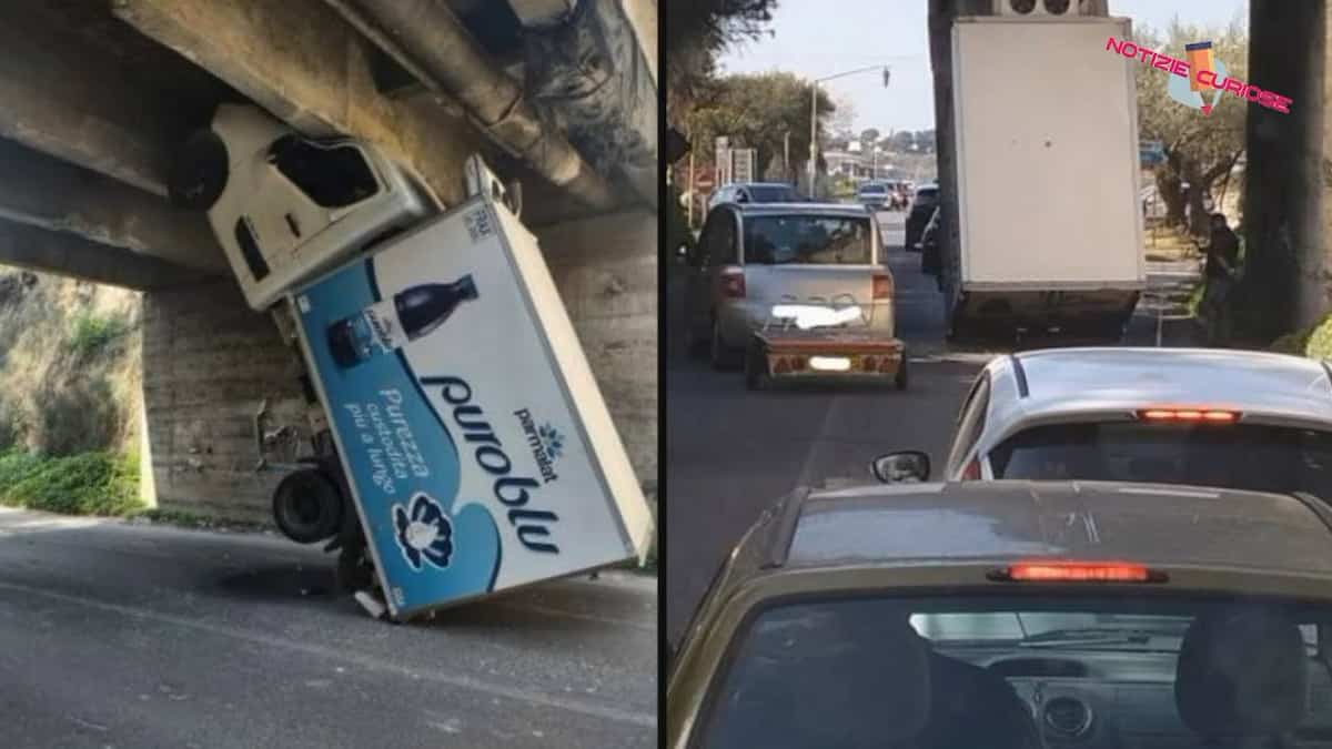 camion in verticale impennata video