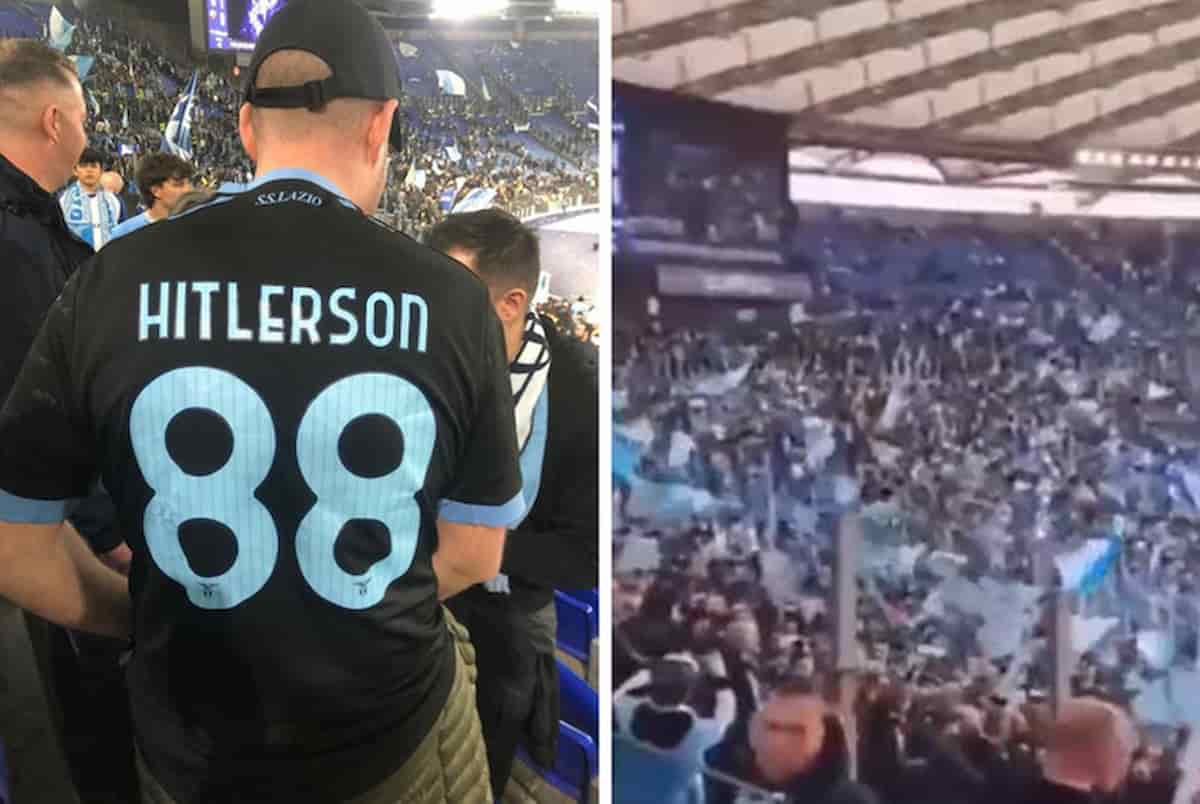 Derby tifoso Lazio Hitlerson