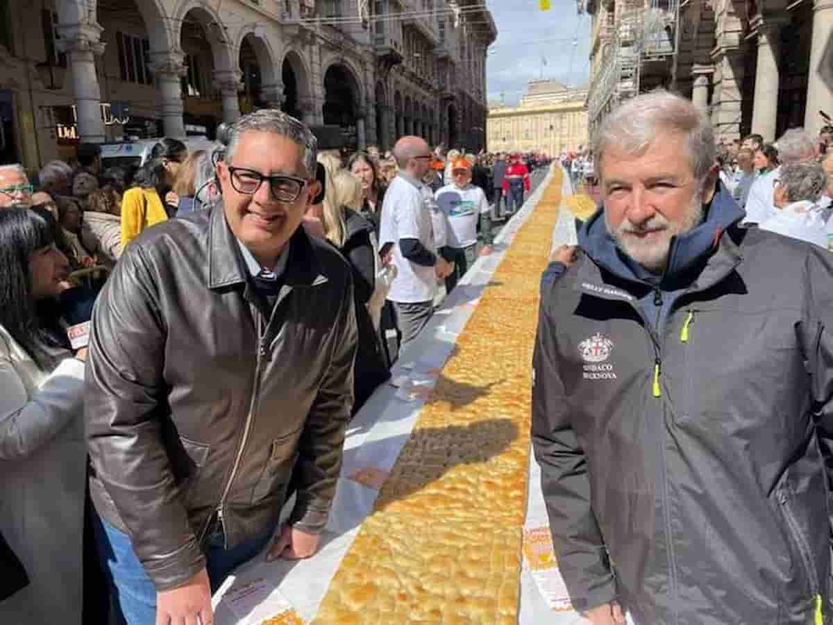 genova focaccia più lunga