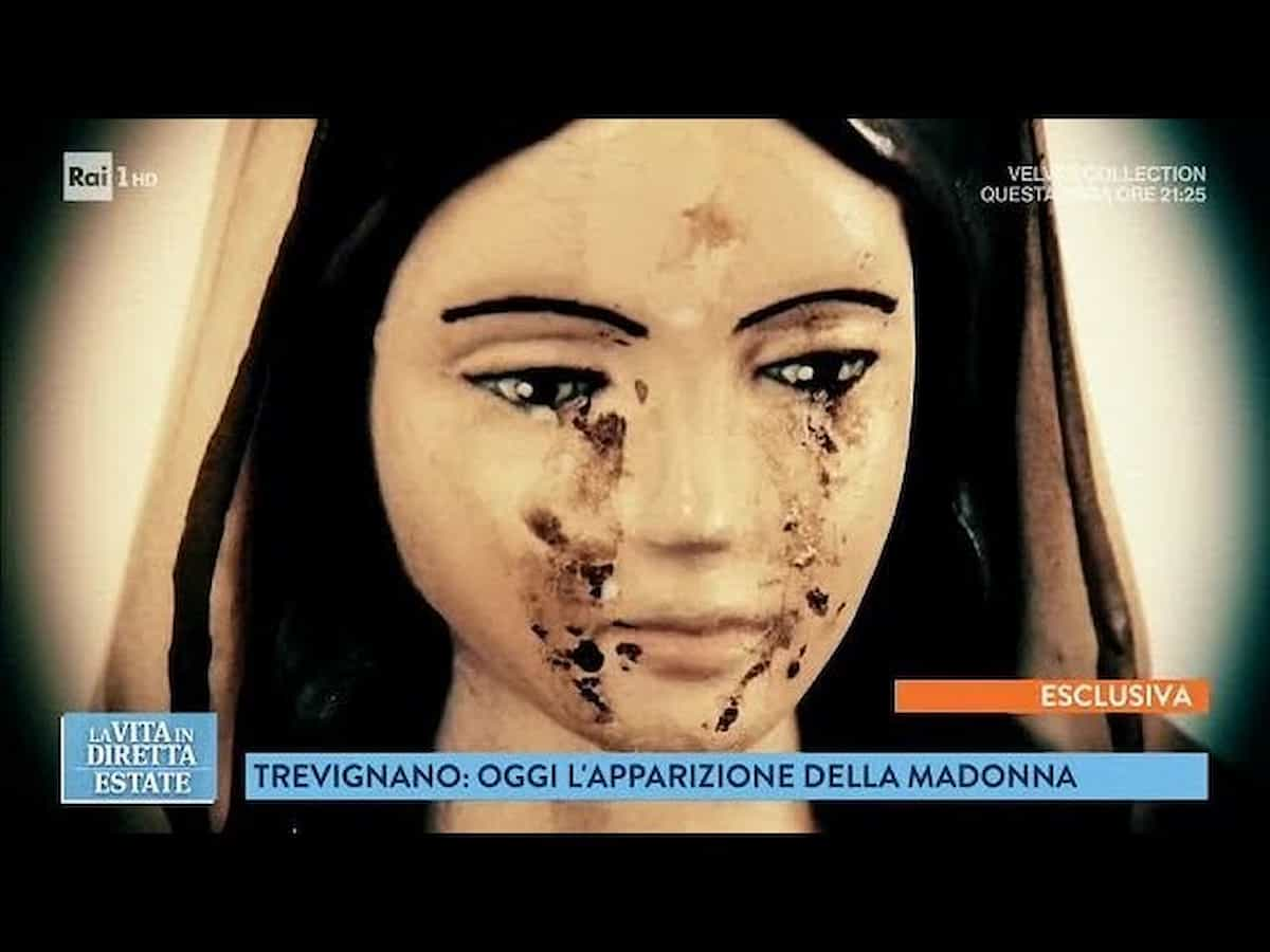 madonna trevignano lacrime maiale